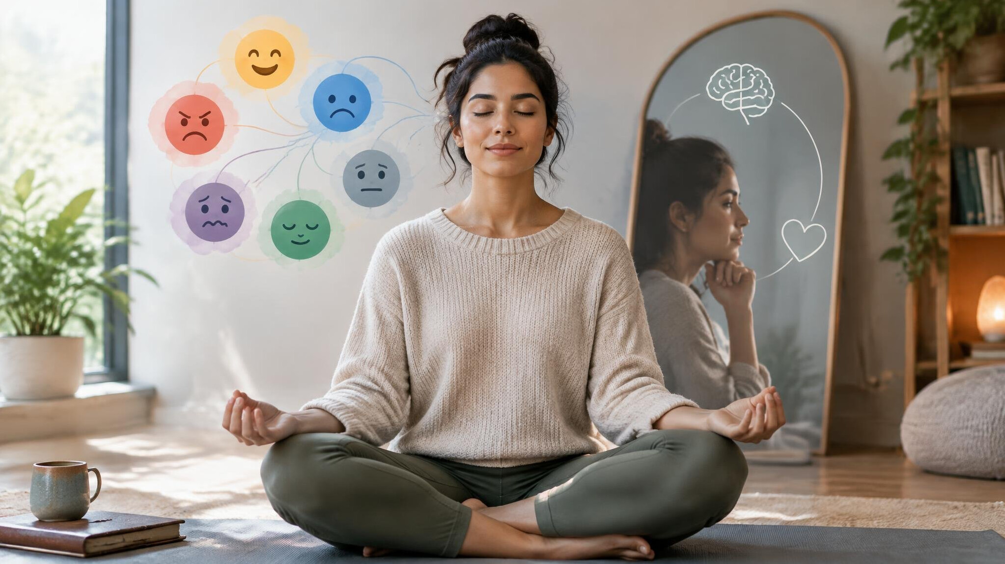 person meditating peacefully